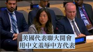 🔥【字幕版】这段视频火了！请注意第18秒处！🤣 联大开会，美国代表的发言火了！