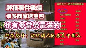 胖猫事件后续，众多商家送空包，祇有麦当劳是满的。网友怒斥？坑中国人的总是中国人。2024.05.05NO2285#胖猫#麦当劳#空盒