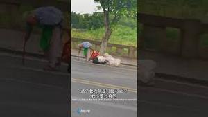 重庆老人把习近平的小康社会打得鼻青脸肿