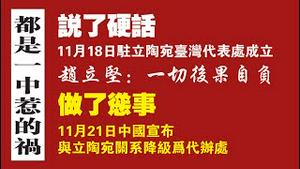 都是一中惹的祸。说了硬话，做了怂事。中国宣布与立陶宛关系降级为代办处。2021.11.21NO1019#立陶宛#台湾代表处