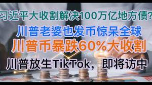 最新：包帝大收割解决100万亿地方债？川普老婆也发币，川普币暴跌60%全球大收割！川普放生TIKTOK,即将访中！新华社高级黑习近平！(20250119第1350期)