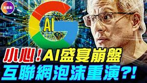 Google推出最强AI晶片，挑战英伟达王座！ CEO警告：AI盛宴恐崩盘，如网路泡沫，纳指暴跌80%，万亿财富灰飞烟灭！#真飞 #真观点